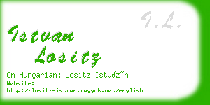 istvan lositz business card